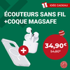 WeFix - Fnac Nantes - Ecouteurs sans fil + coque magsafe