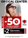 Opticien SHOPPING PARC - CARRE SENART Optical Center - SOLDES ETE FR