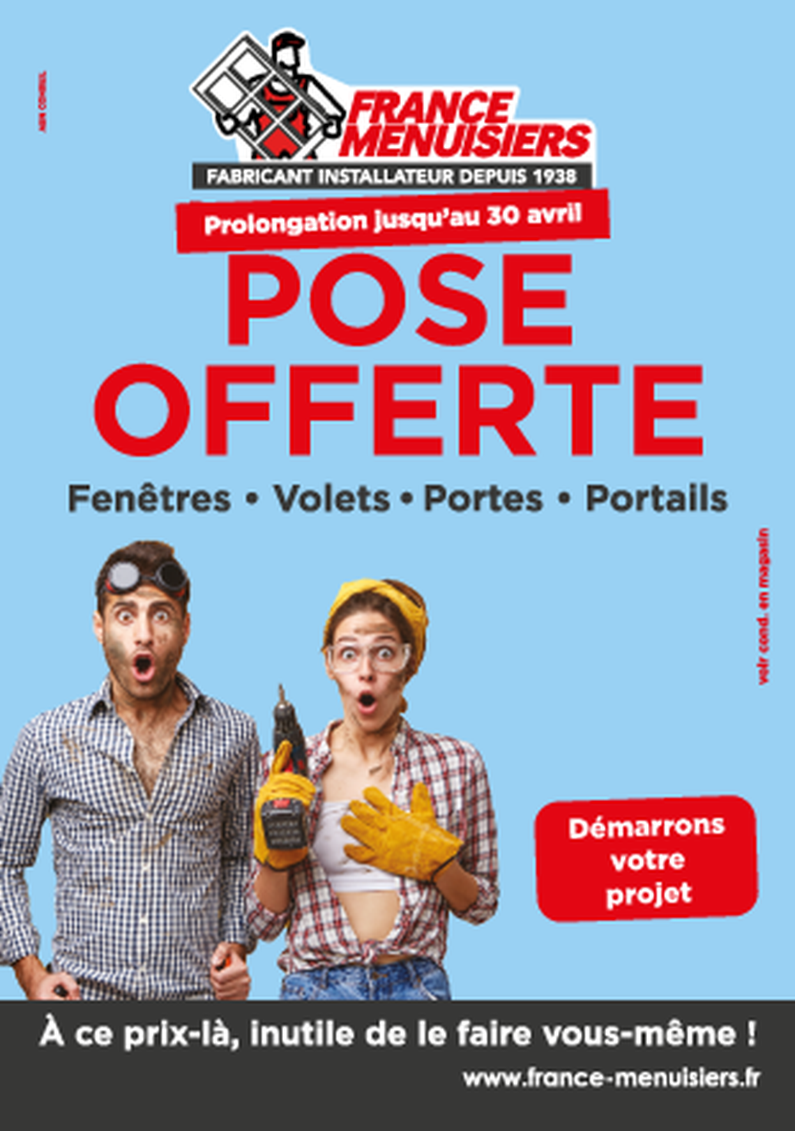 FRANCE MENUISIERS Rochefort - POSE OFFERTE prolongation