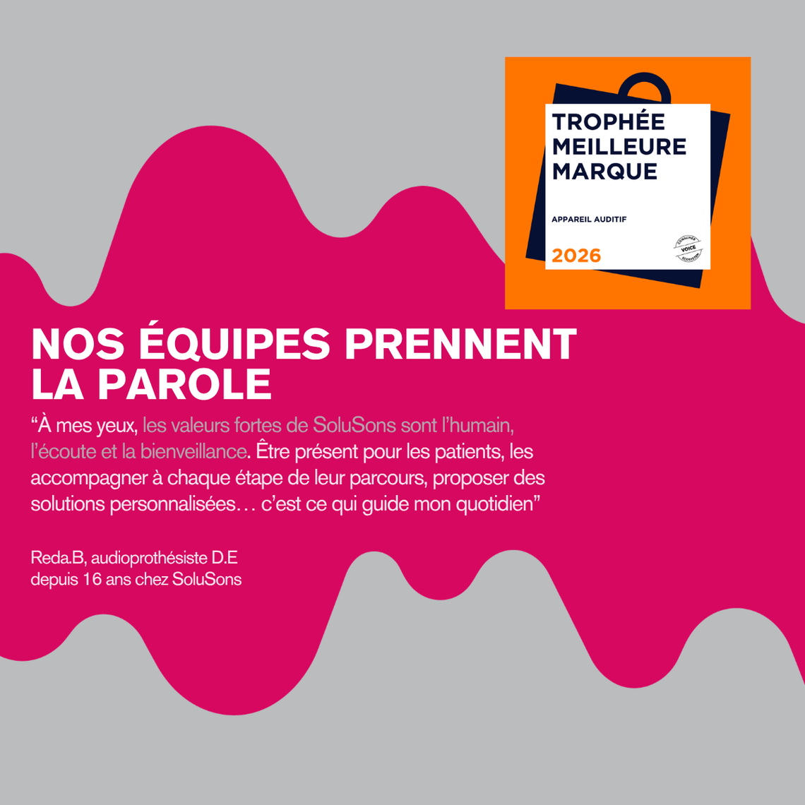 Audioprothésiste SoluSons - Champagne au Mont d'Or - Nos équipes prennent la parole