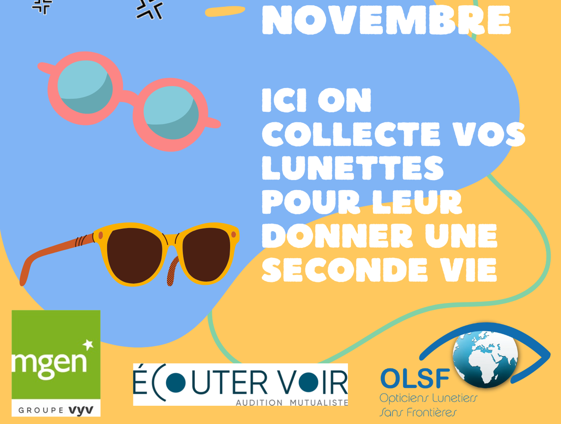 Section MGEN de l'Aude - Collecte solidaire de lunettes