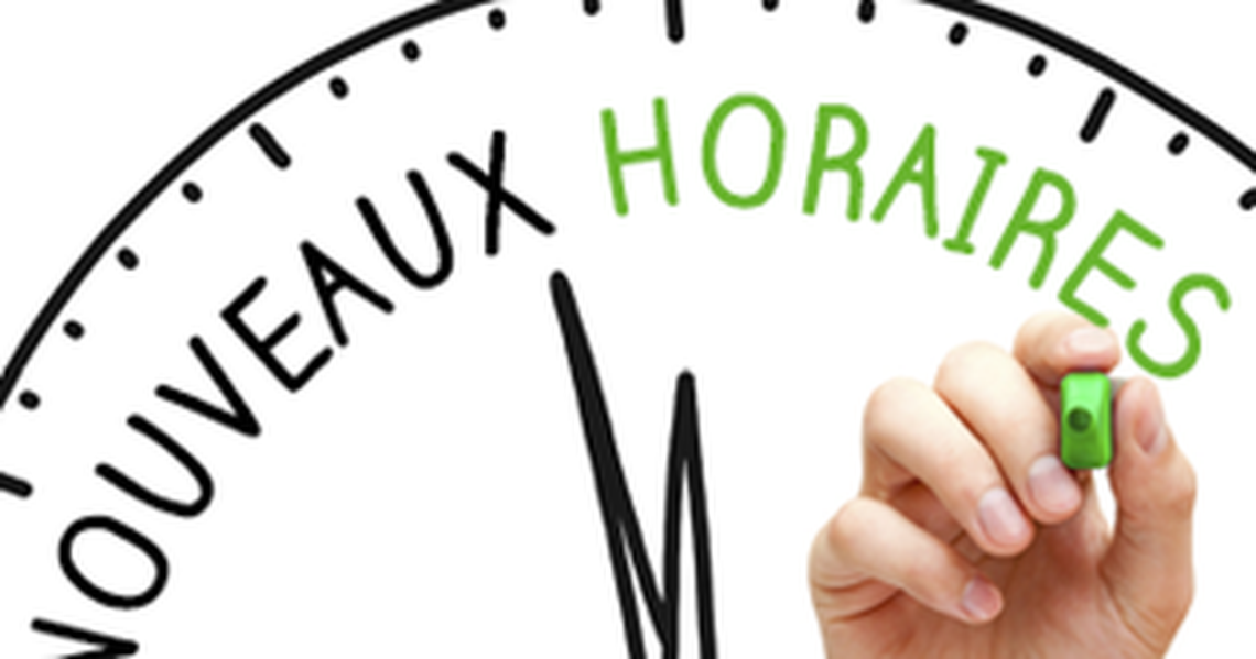 Section MGEN de la Sarthe - Changement des horaires d'ouverture