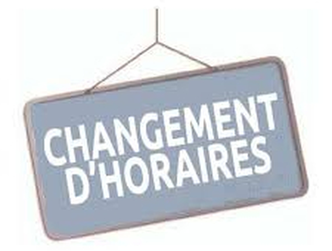 Section MGEN d'Ille-et-Vilaine - Changement horaires à compter du 1er mai