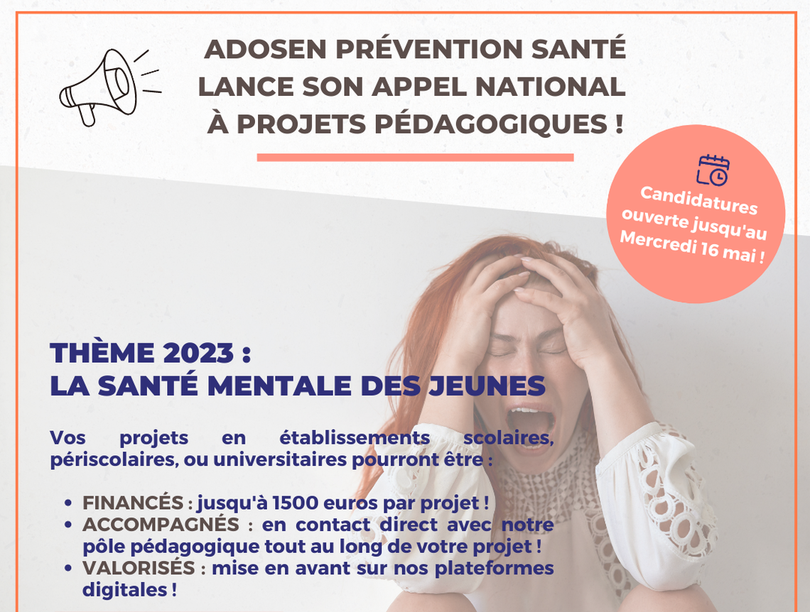 Section MGEN de la Côte-d'Or - Appel à projets pédagogiques avec ADOSEN Prévention Santé MGEN