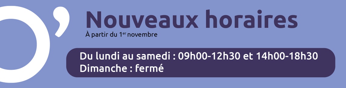 Les Briconautes - Bannière Horaires Hiver - O'Brico La Montagne