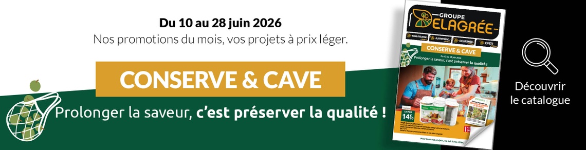 Les Briconautes - CATALOGUE CONSERVE ET CAVE 2026 DELAGREE