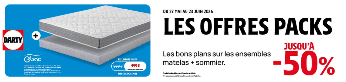 DARTY Cuisine & Literie Cahors - Offre Pack Literie Juin 2026