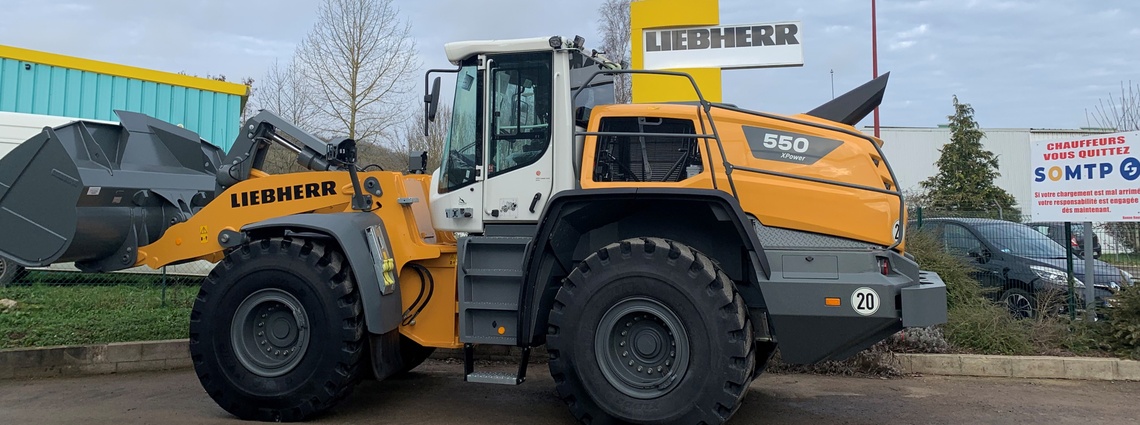SOMTP SENS - Arrivée d’une chargeuse Liebherr L550 XPOWER