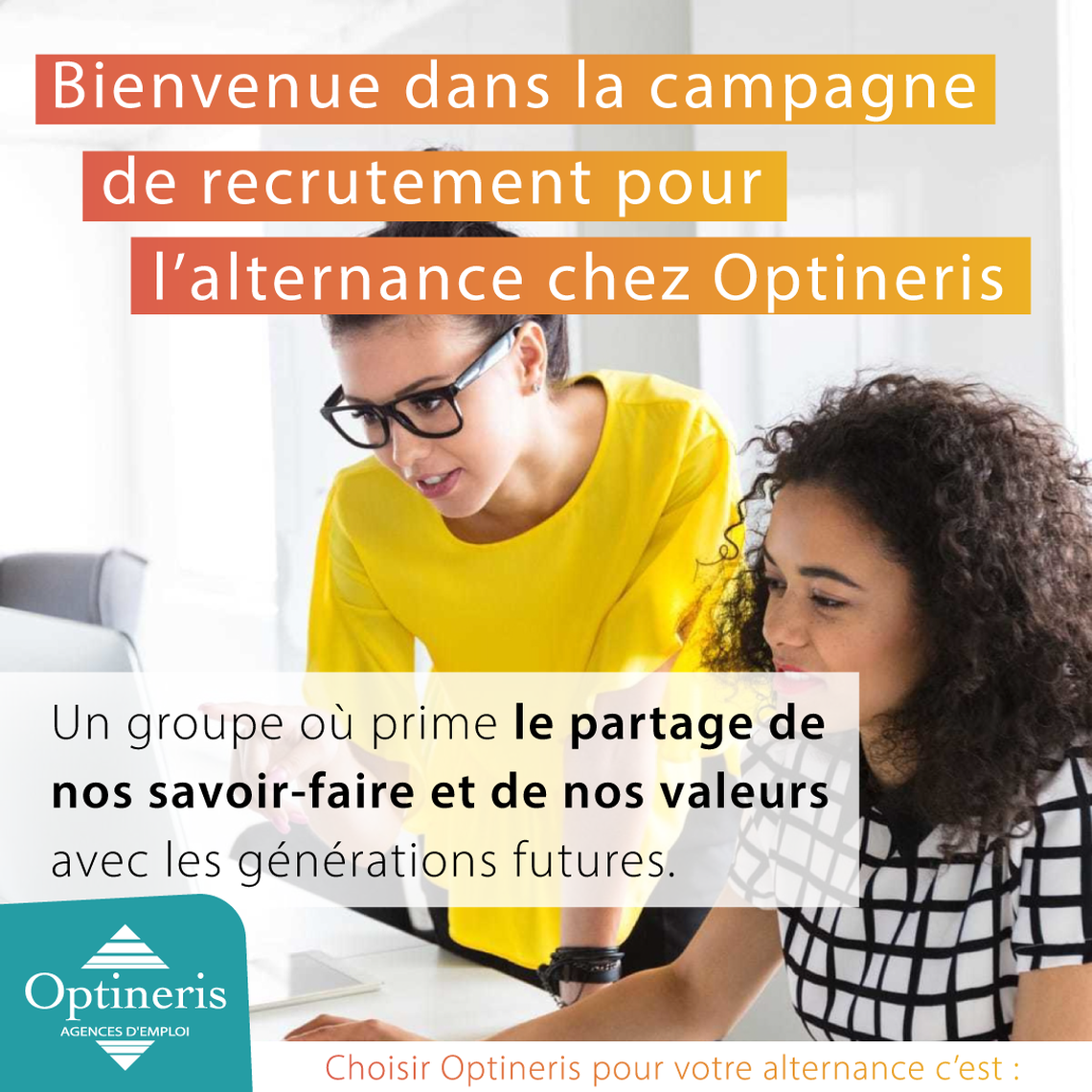 OPTINERIS COGNAC - ✨ Campagne alternance 2023 ✨