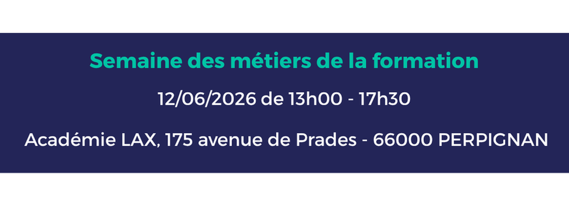 Apec - CADRES : SEMAINE DES METIERS DE LA FORMATION - PERPIGNAN