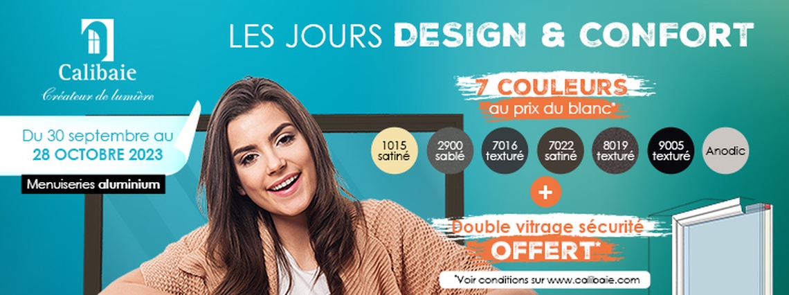 Calibaie - Les jours design & confort - menuiseries aluminium