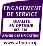 Certification Afnor : Engagement de service - Qualité en optique - REF230