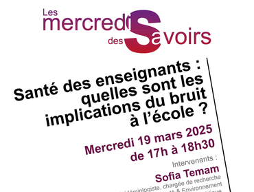 Section MGEN de l'Aude - Conférence des Mercredis des Savoirs
