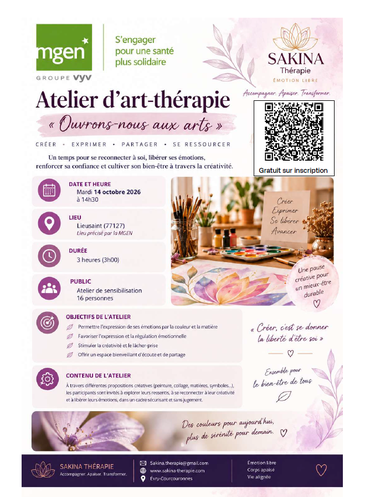 Espace Mutuel MGEN Bussy-Saint-Georges - SISM : atelier d'art-thérapie