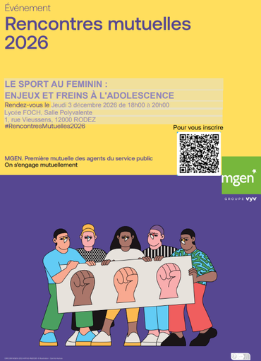 Agence MGEN de l'Aveyron - Sport au Féminin : enjeux et freins à l'adolescence