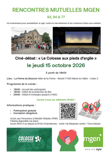 Espace Mutuel MGEN Bussy-Saint-Georges - Les rencontres mutuelles : ciné débat 