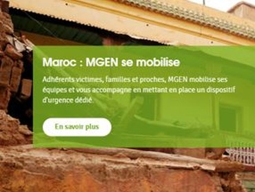 Section Extra-Métropolitaine - Séisme au Maroc  : MGEN se mobilise
