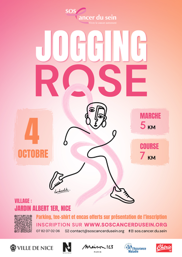 Espace mutuel MGEN des Alpes Maritimes I Victor Hugo - Invitation Jogging Rose de SOS Cancer du sein