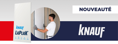 France Matériaux - Knauf LaPlaK® : la plaque de plâtre 5-en-1 désormais en 60 #1