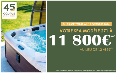 Aquilus Piscines et Spas  Feurs - Le Spa Modèle 271 se joint à la fête #2