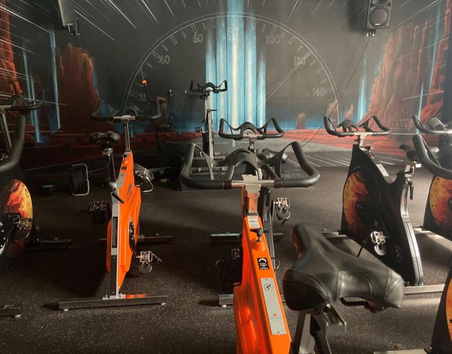 Salle de biking du club de Saumur