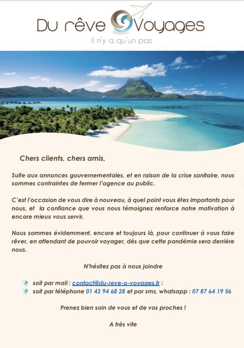 DU REVE O VOYAGES - VOTRE AGENCE À SAINT-MAUR-DES-FOSSÉS