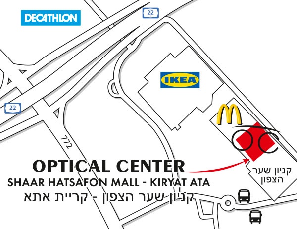 אופטיקה קרית אתא אופטיקל סנטרתוכנית מפורטת לגישה