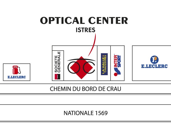 Detailed map to access to Audioprothésiste ISTRES Optical Center