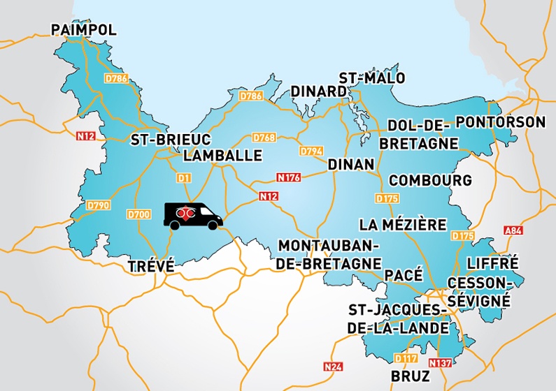 Detailed map to access to Optical Center OC MOBILE LA MÉZIÈRE
