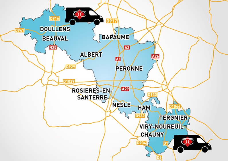 Detailed map to access to Optical Center OC MOBILE VIRY-NOUREUIL