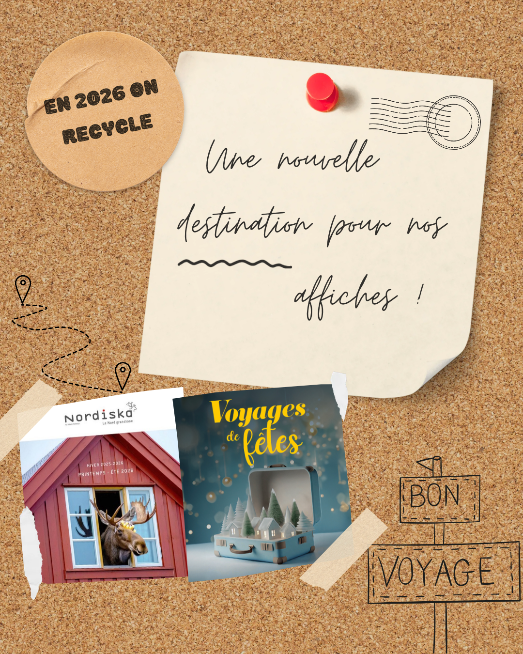 ♻️✈️ Nos affiches ont encore plein de voyages à faire !