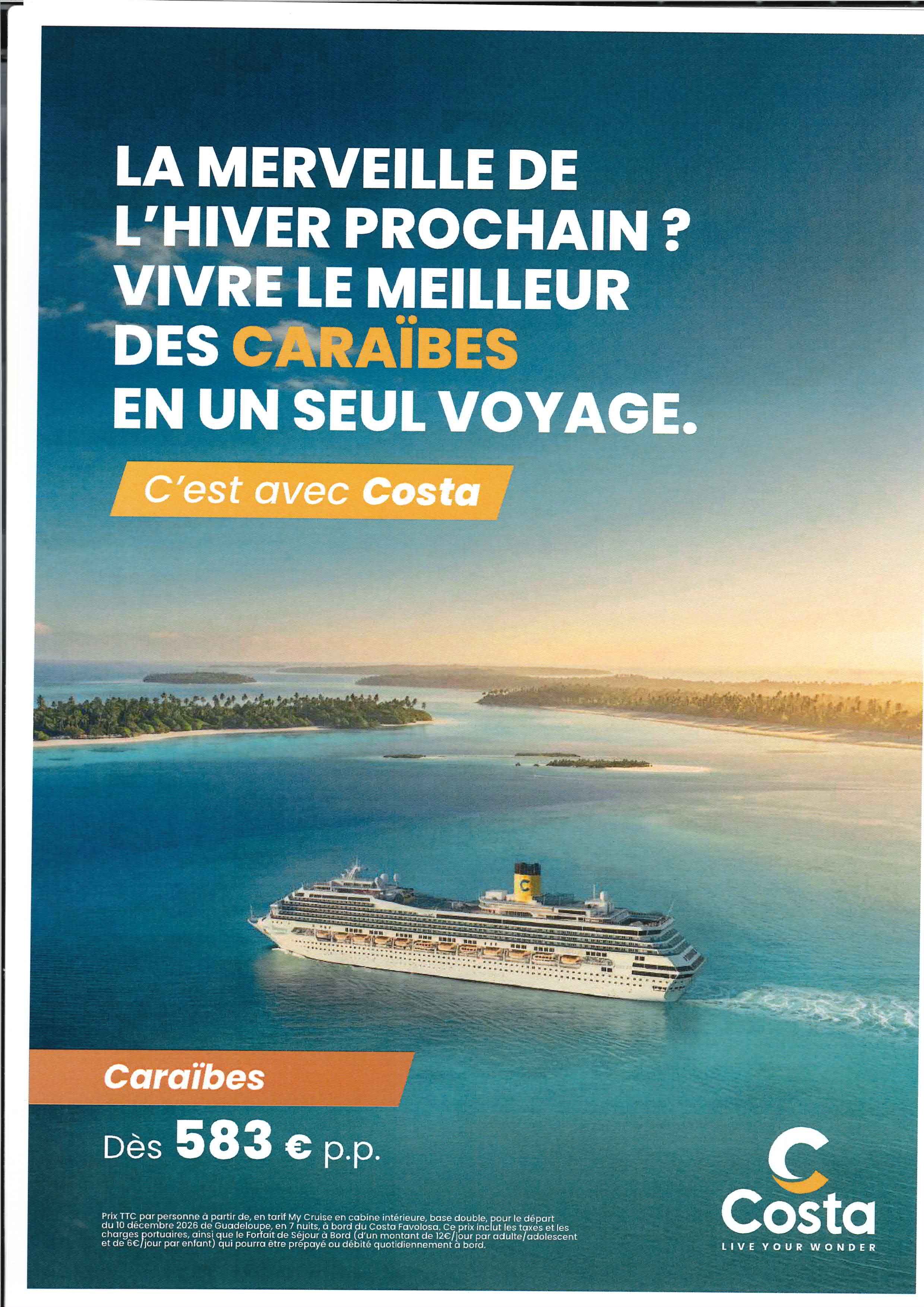 🌴 CET HIVER, CAP SUR LES CARAÏBES ! 🍹☀️AVEC COSTA