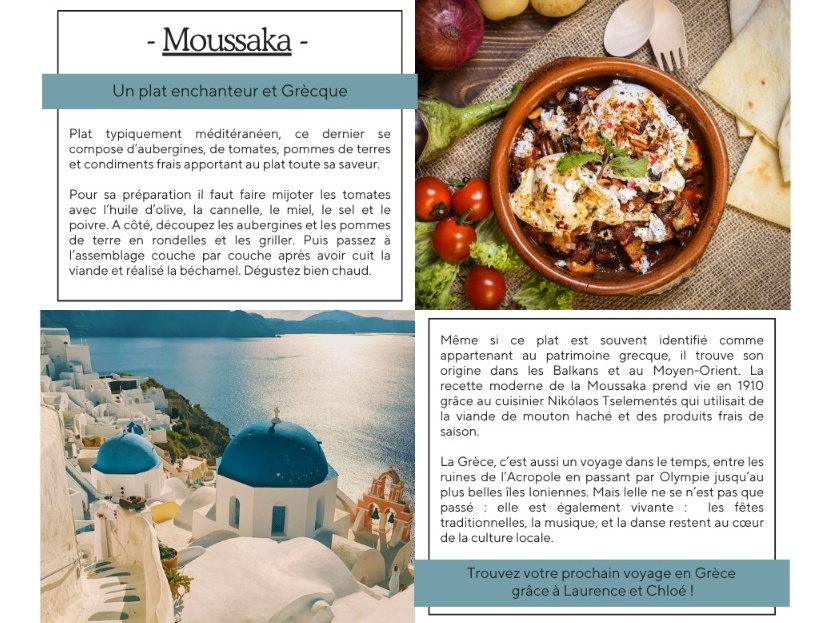 Escale en Grèce : la moussaka comme invitation au voyage