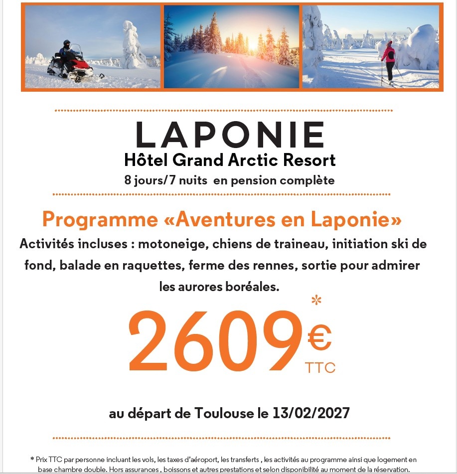MONDIAL TOURISME LAPONIE