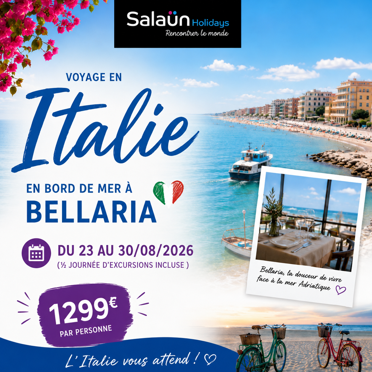 Cap sur l'Italie ! ☀️🌊