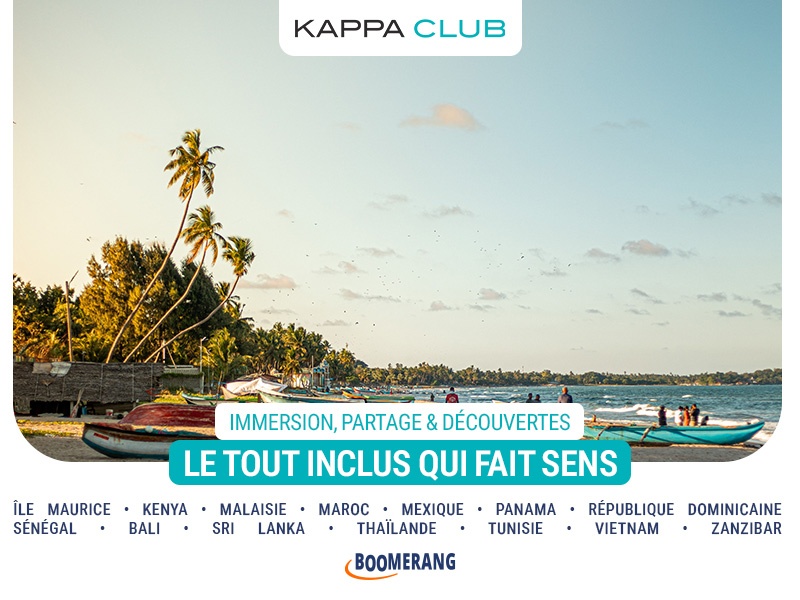 Jusqu'à -500€ sur vos vacances avec Kappa Club