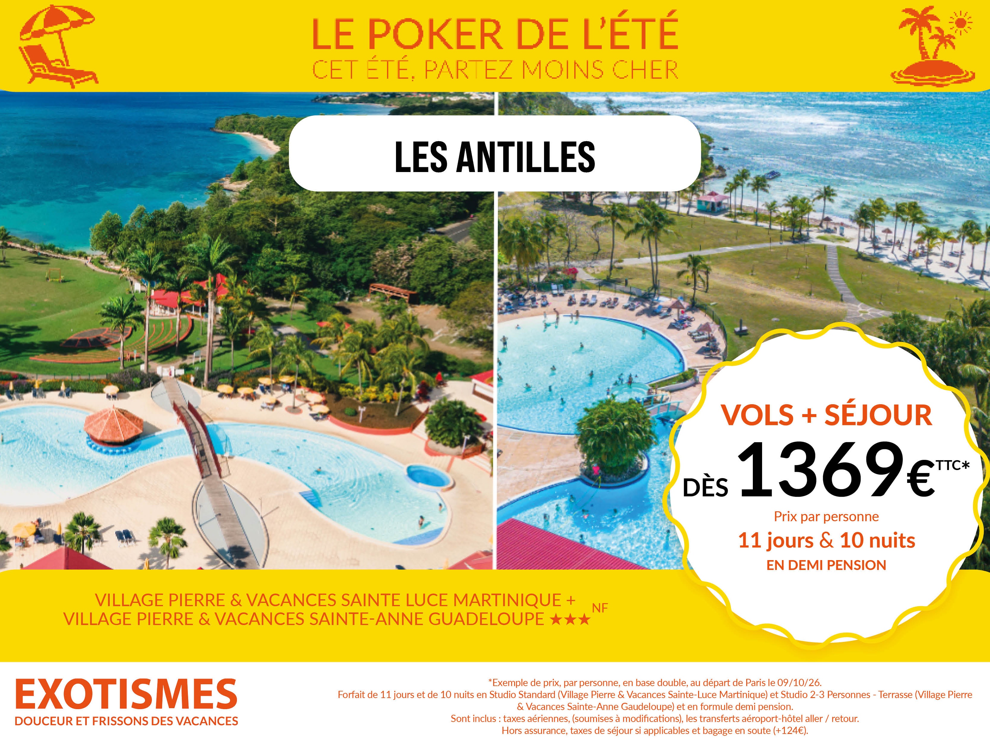 ☀️ Le soleil des Antilles vous attend ! 🌴